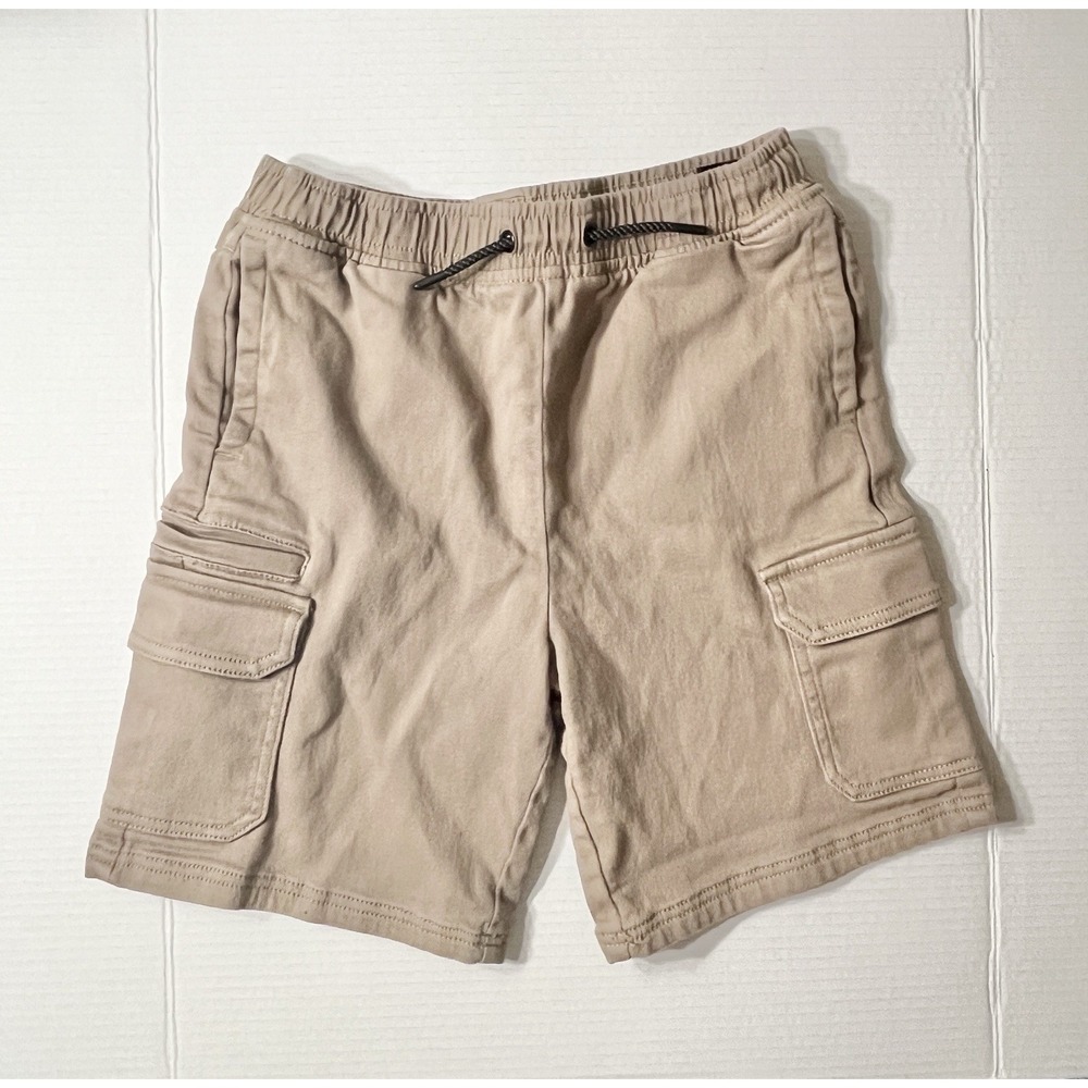 Public Supply NYC‎ Cargo Shorts Boys Large Khaki Stretch Pockets Outdoor Street